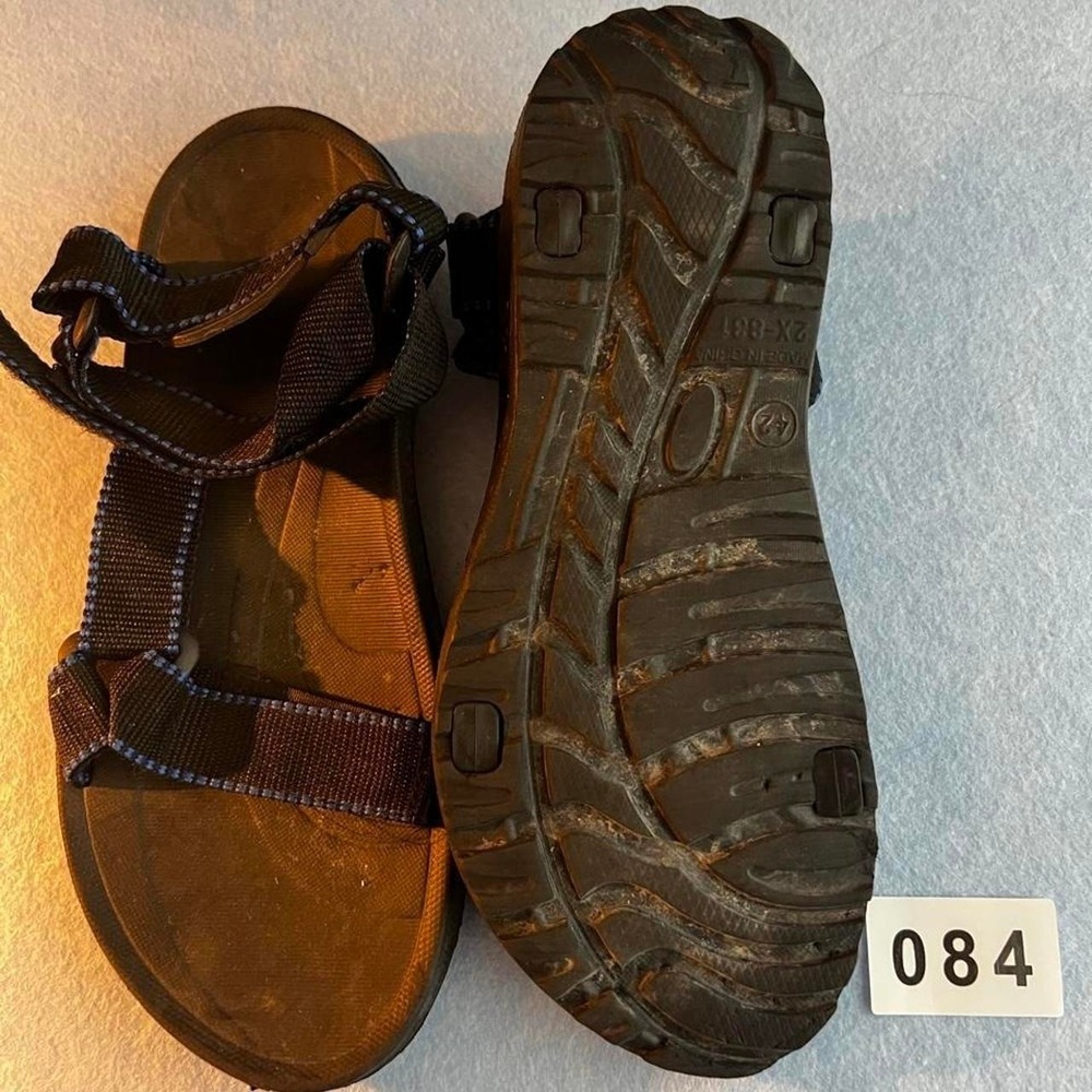 Air Balanced Black and Blue Sandals Size Mens 42 Excellent Condition - Picture 3 of 4